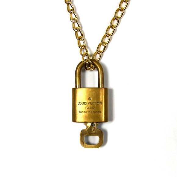 Authentic Louis Vuitton Lock and Key Necklace - Picture 2 of 4